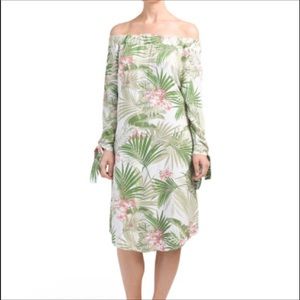 NWOT* Palm Leaf Print Dress Made In Italy Small